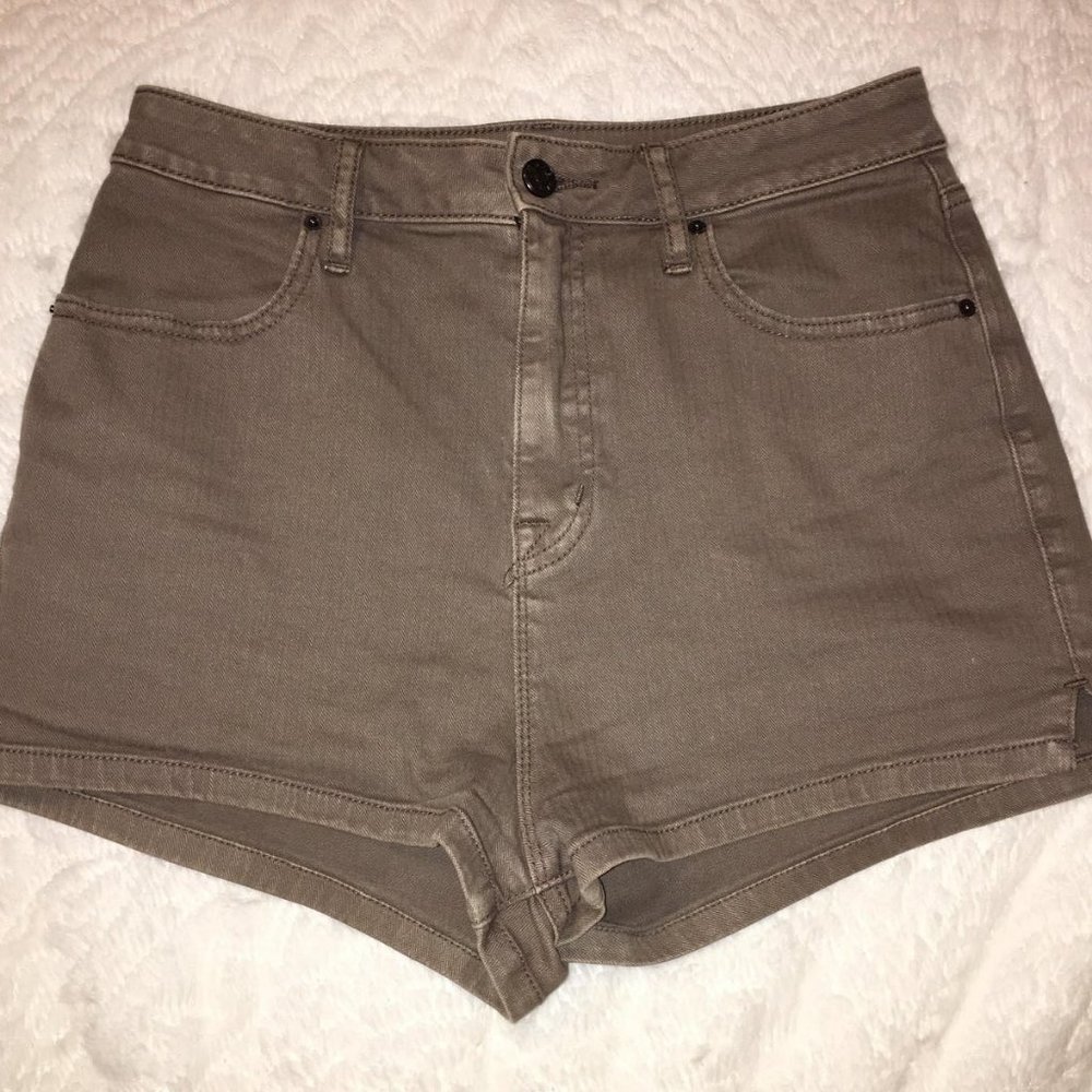 BDG Brown Super High-Wasted Shorts